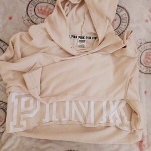 PINK Beige Hoodie